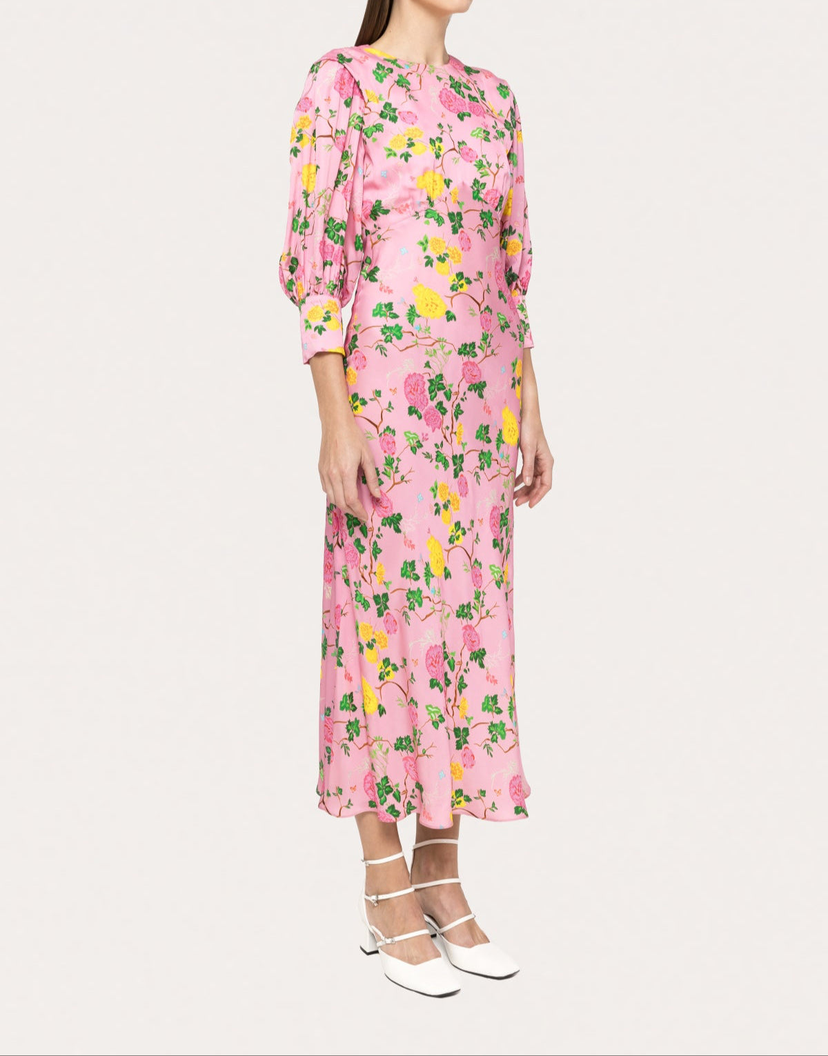 Printed Viscose Midi Dress - BTK COLLECTIONS