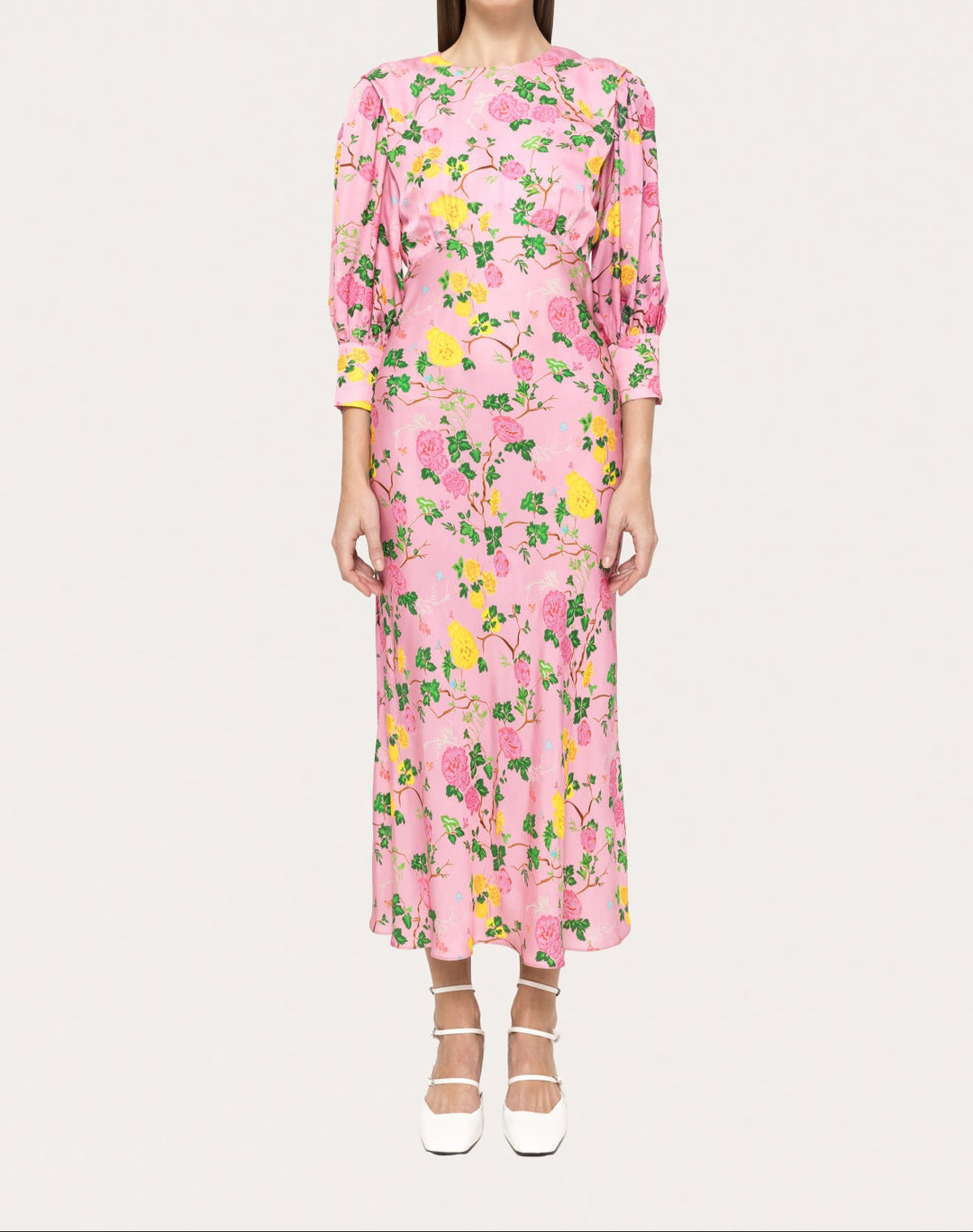 Printed Viscose Midi Dress - BTK COLLECTIONS