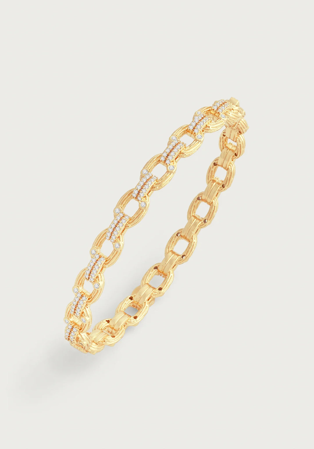 Enchanted Forest Chain Hinged Bangle - BTK COLLECTIONS