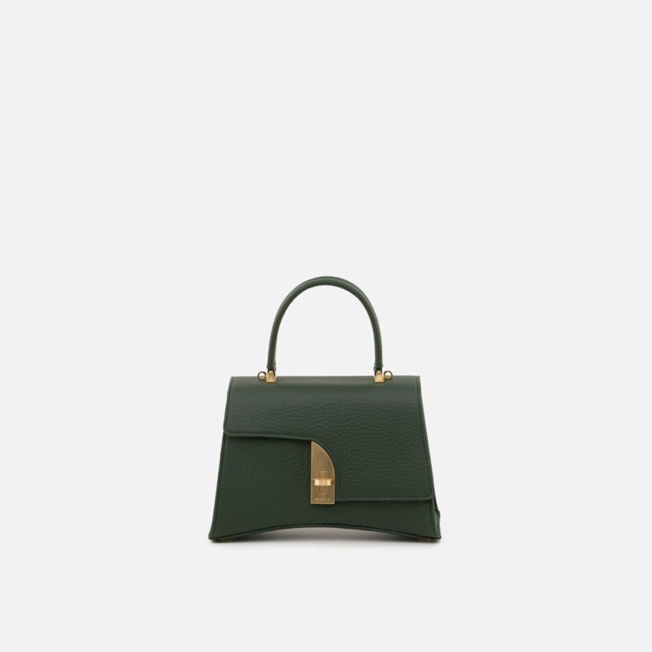 Arco Small Satchel in green with turn‑lock" width="160