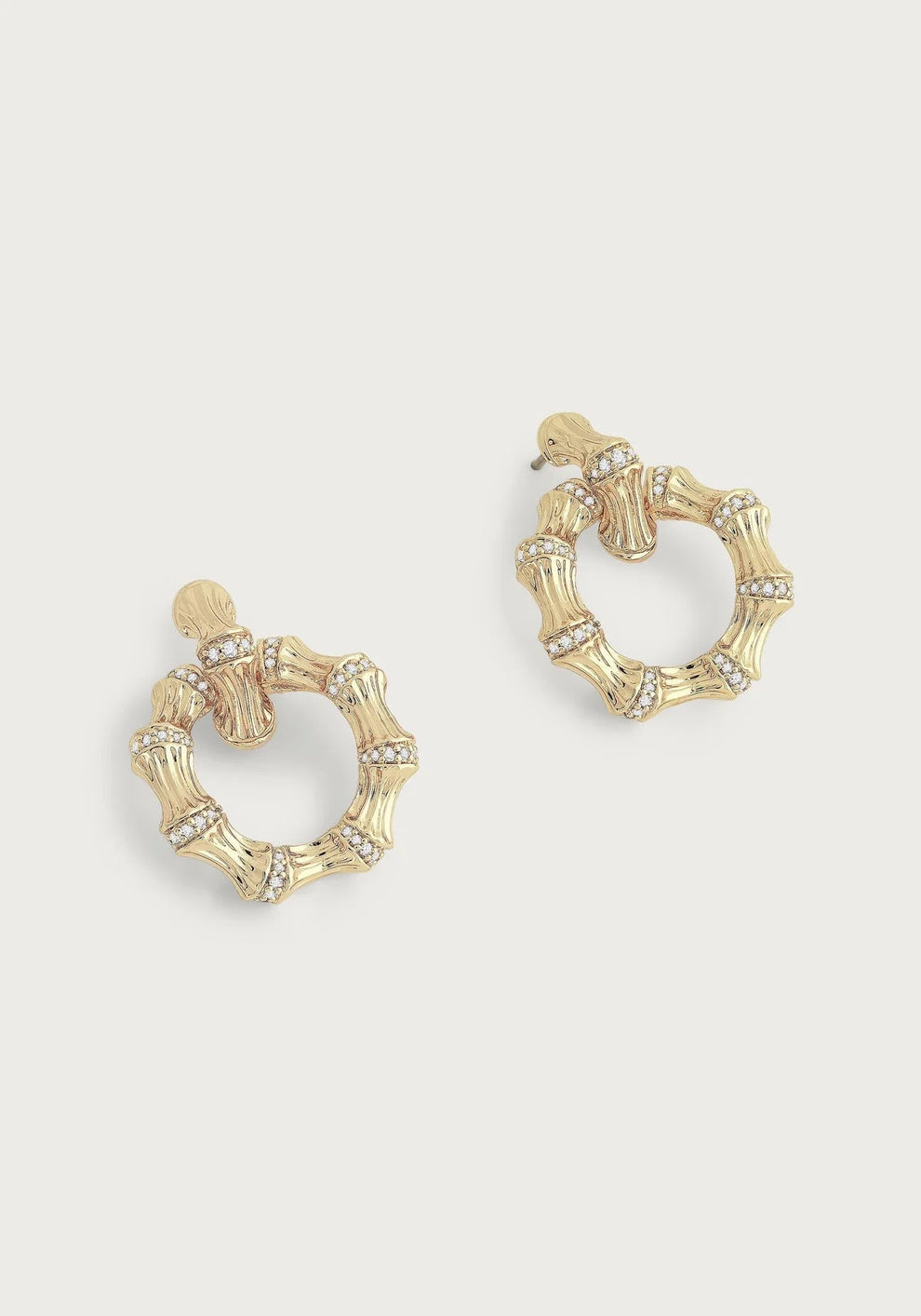 Bamboo Double Hoop Earrings - BTK COLLECTIONS