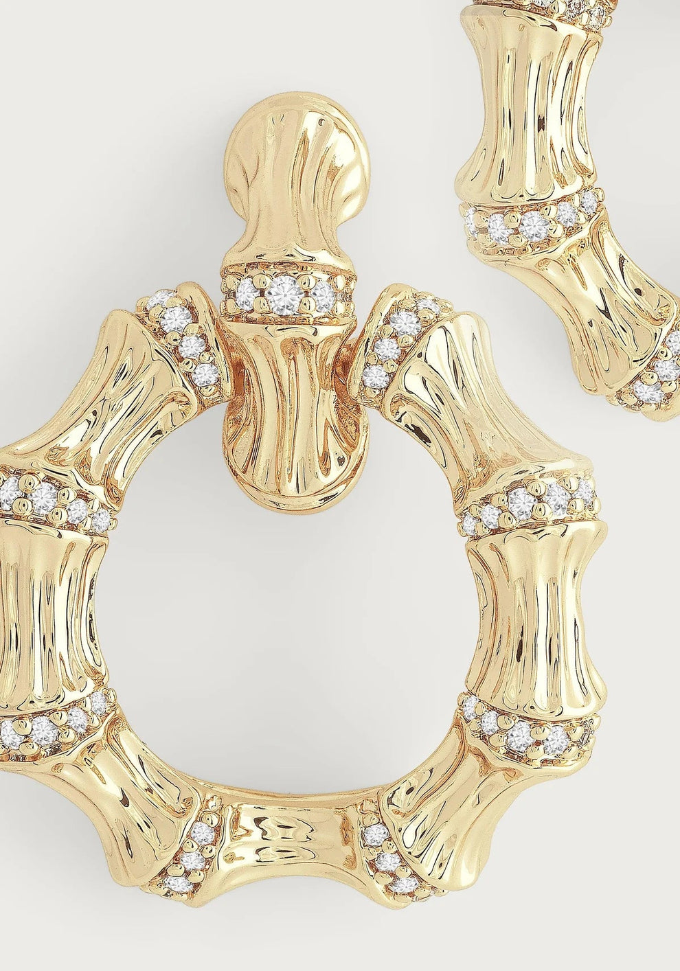 Bamboo Double Hoop Earrings - BTK COLLECTIONS