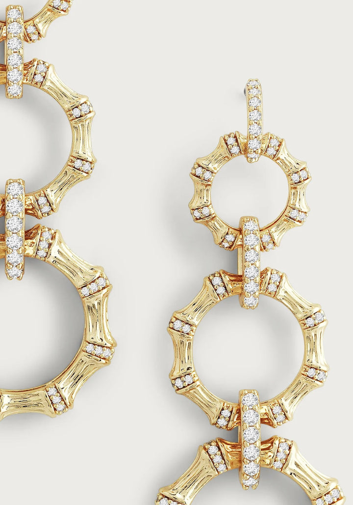 Bamboo Long Chain Earrings - BTK COLLECTIONS