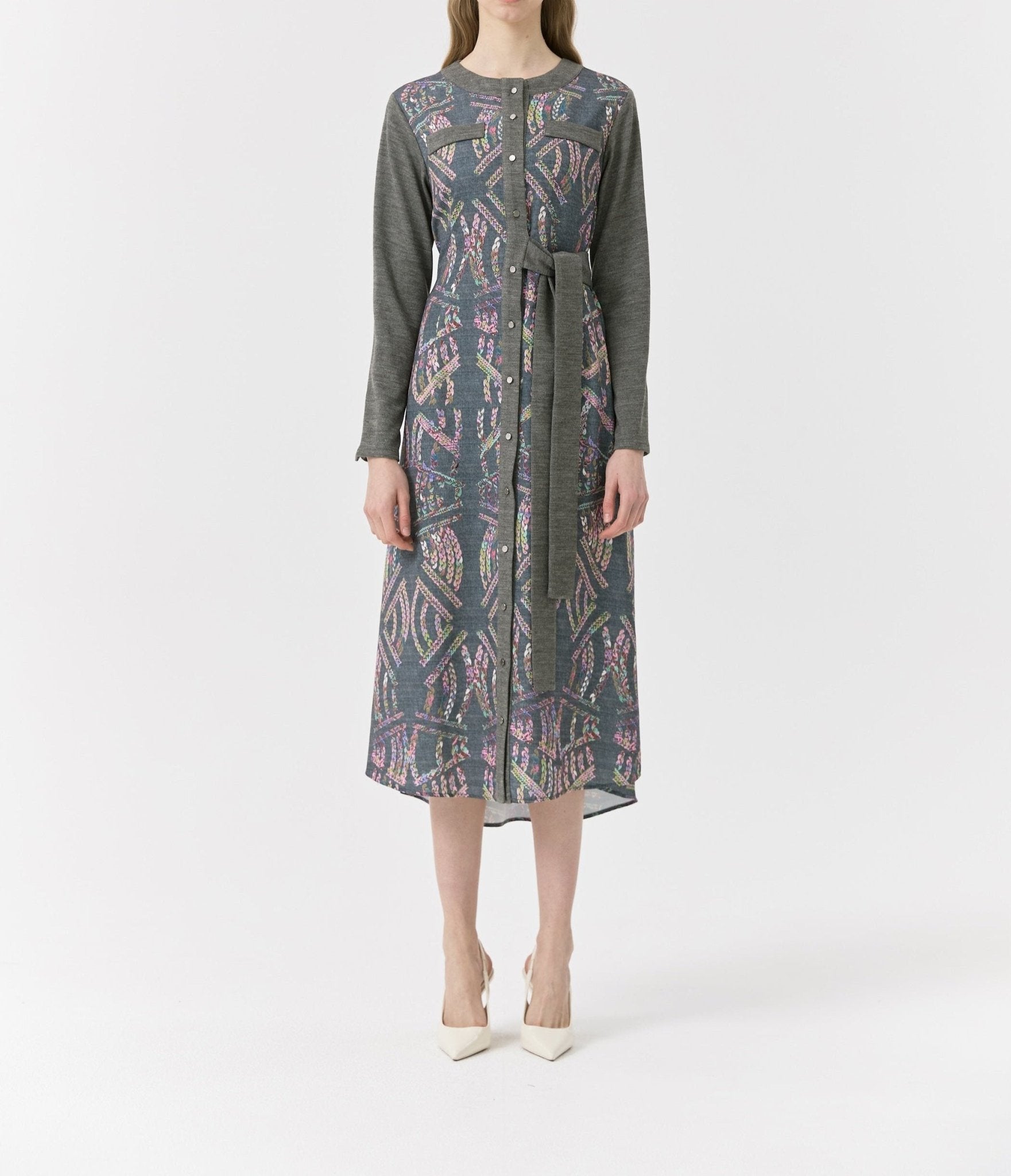 Nora Wool Midi Dress - BTK COLLECTIONS