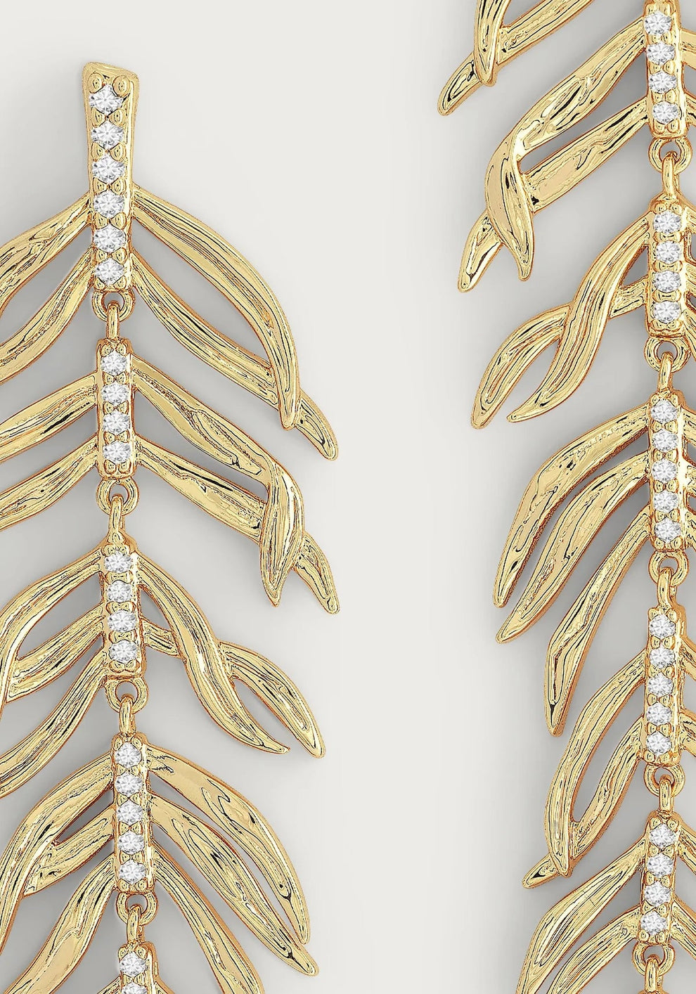Palm Leaves Dangle Earrings - BTK COLLECTIONS