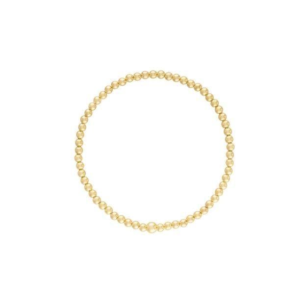 3MM Gold Bubble Bead Bracelet - BTK COLLECTION