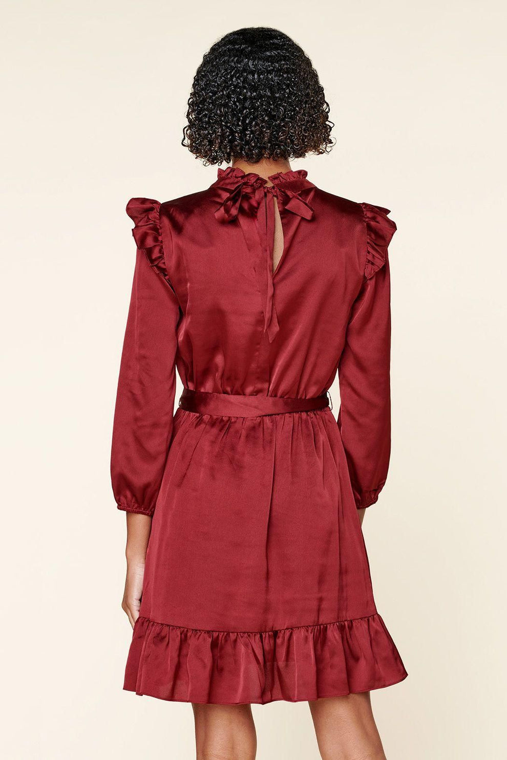 One and Only Asymmetrical Flounce Mini Dress - BTK COLLECTIONS