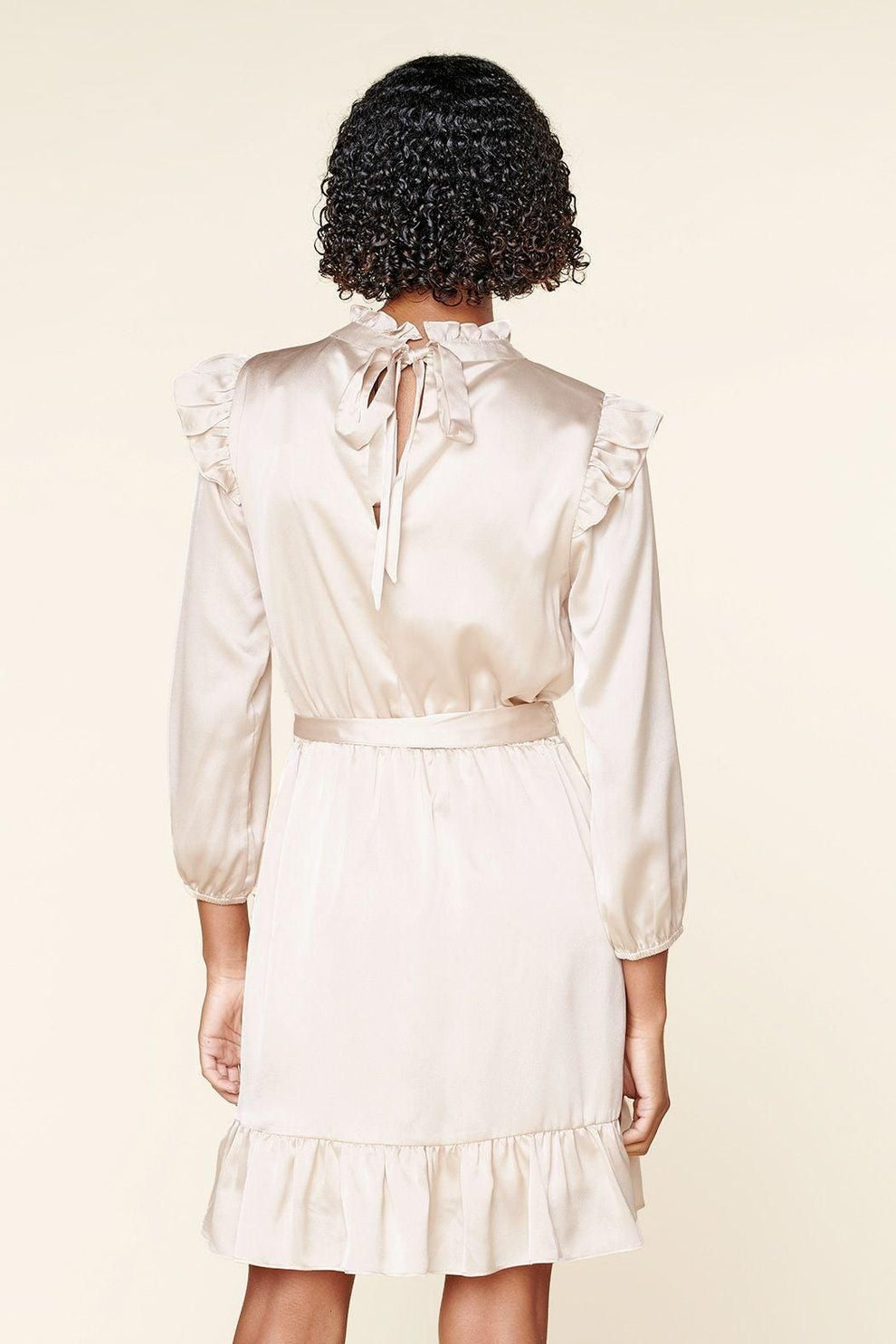 One and Only Asymmetrical Flounce Mini Dress - BTK COLLECTIONS