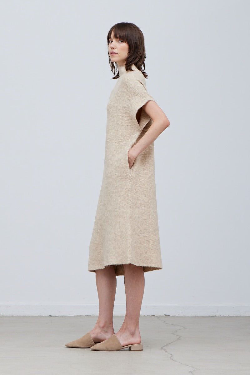 Oversize High Neck Sweater Dress - BTK COLLECTIONS