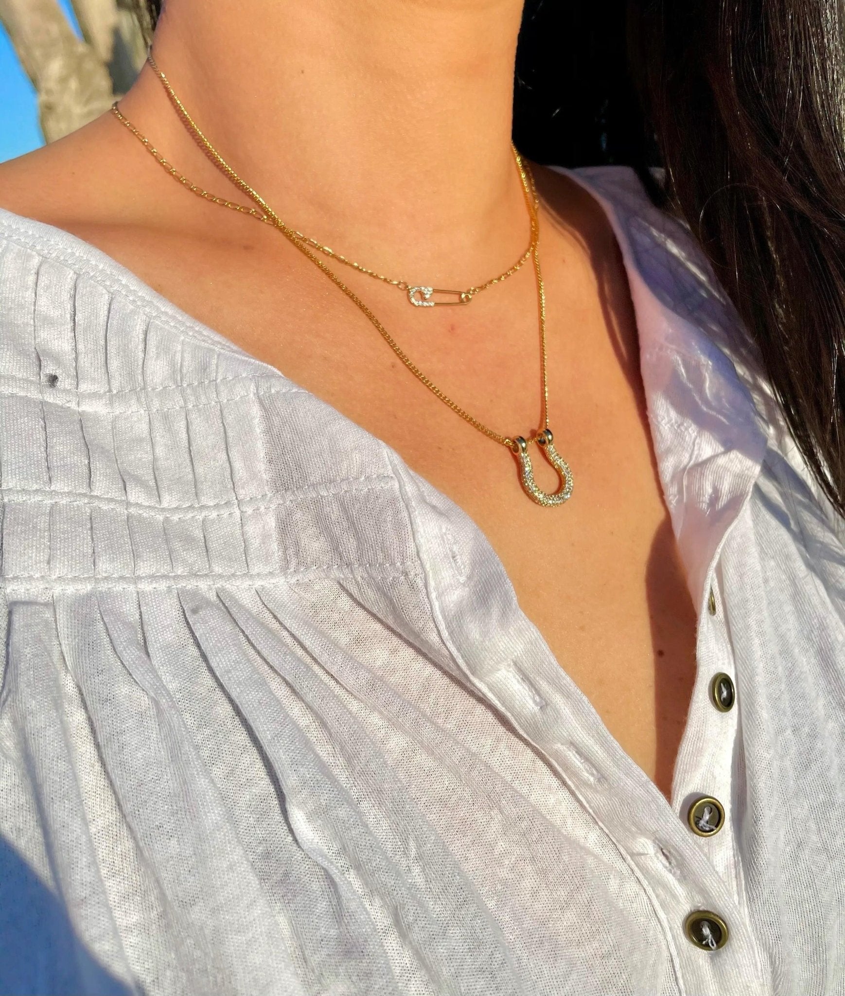 Romi Pave Necklace - BTK COLLECTIONS