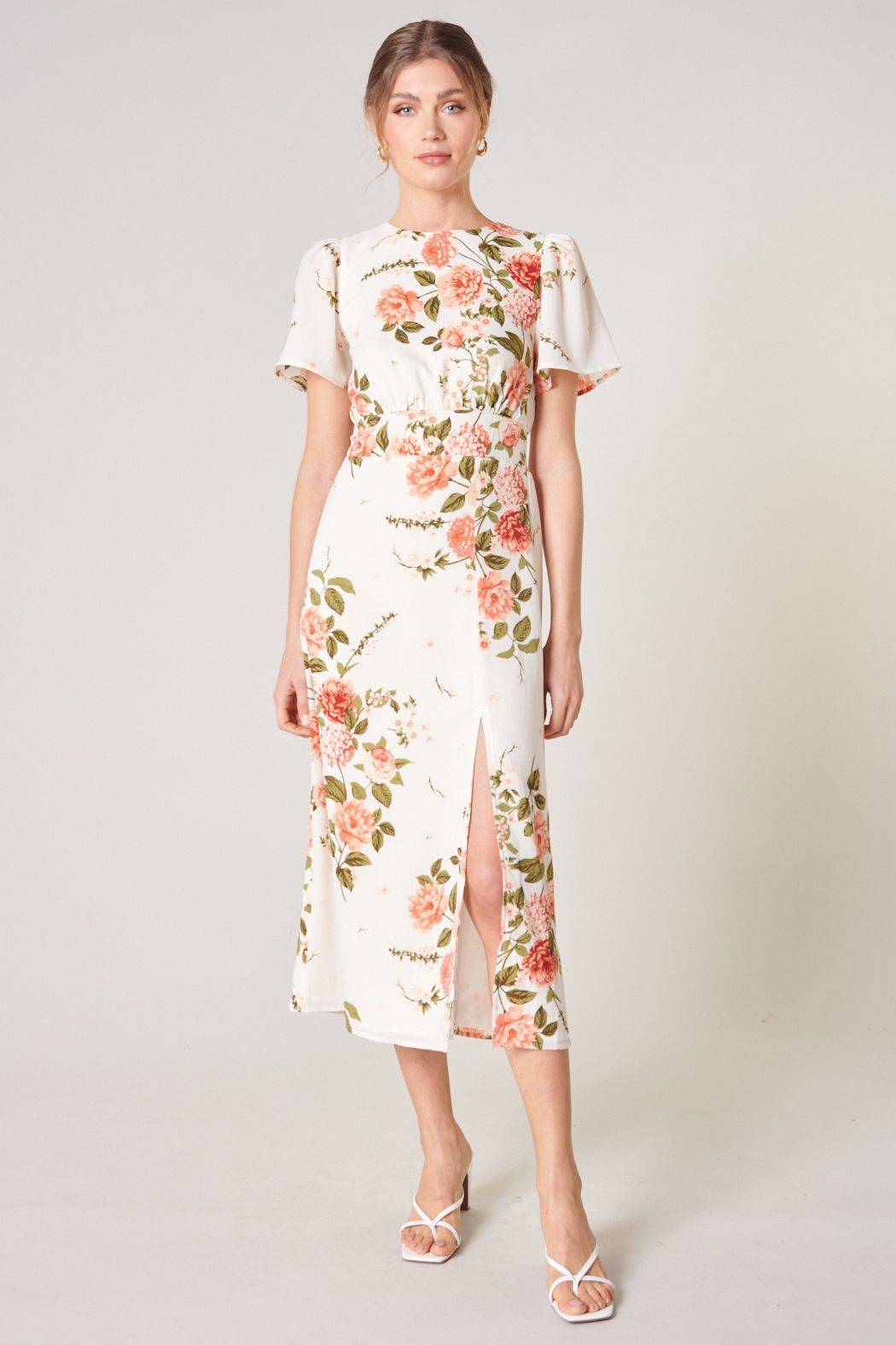 Sweet on You Bloom Midi Dress - BTK COLLECTION