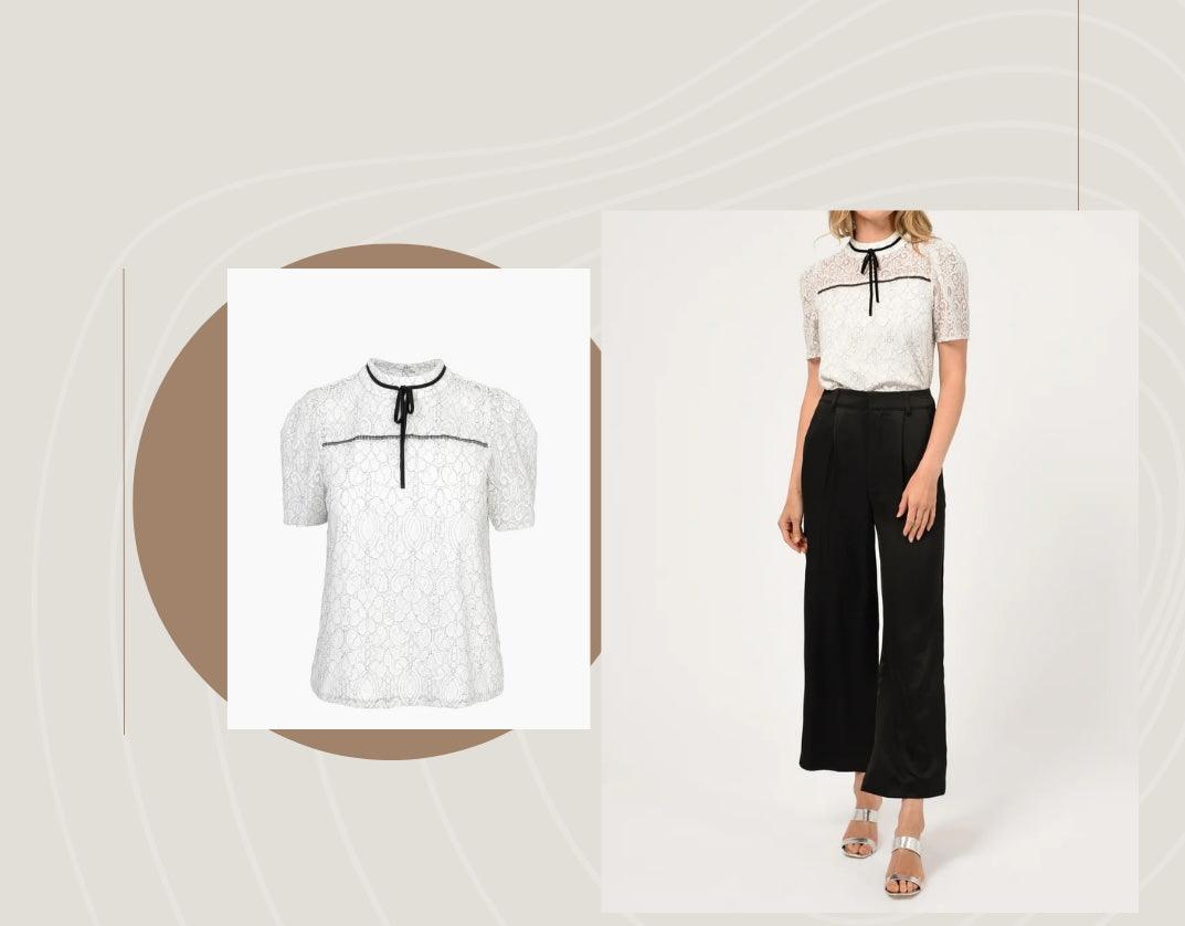 Unleashing the Charm of the Nelli Puff Sleeve Lace Top - BTK COLLECTIONS