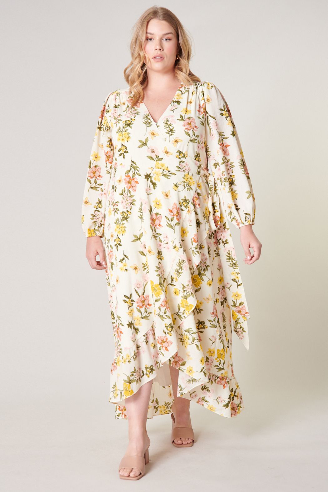 Ashlynn Floral Califa Maxi Wrap Dress