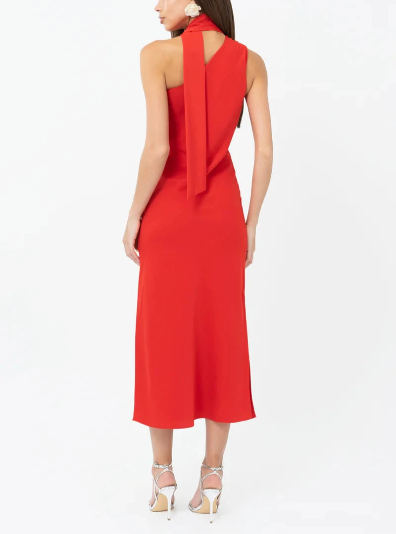 Saffron Halter Midi Dress - BTK COLLECTIONS