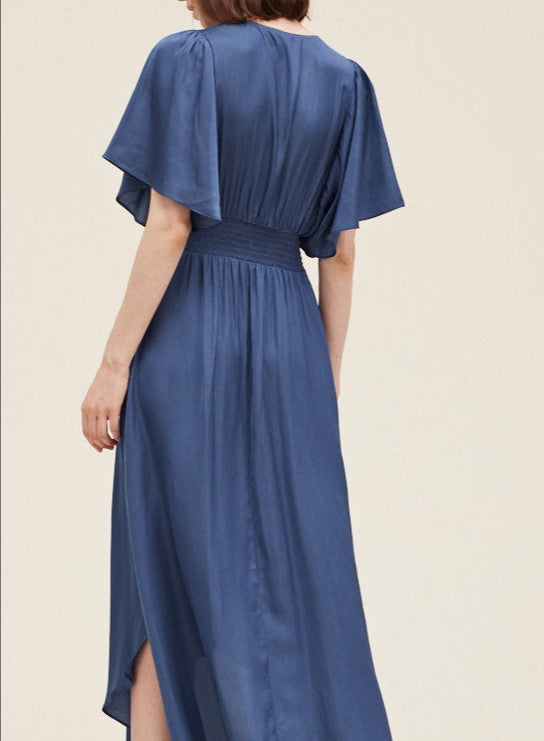 Blue Corn Unbalanced Skirt Maxi Dress_Grade& Gather_BTK COLLECTION