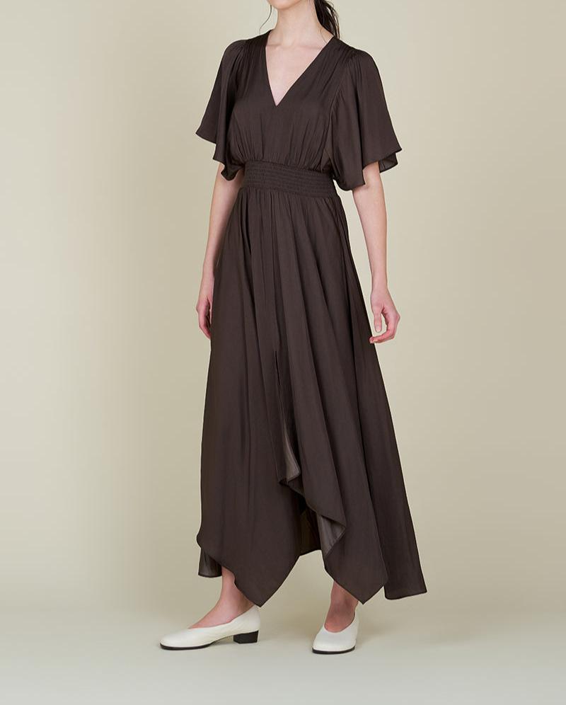 Unbalanced Skirt Maxi Dress