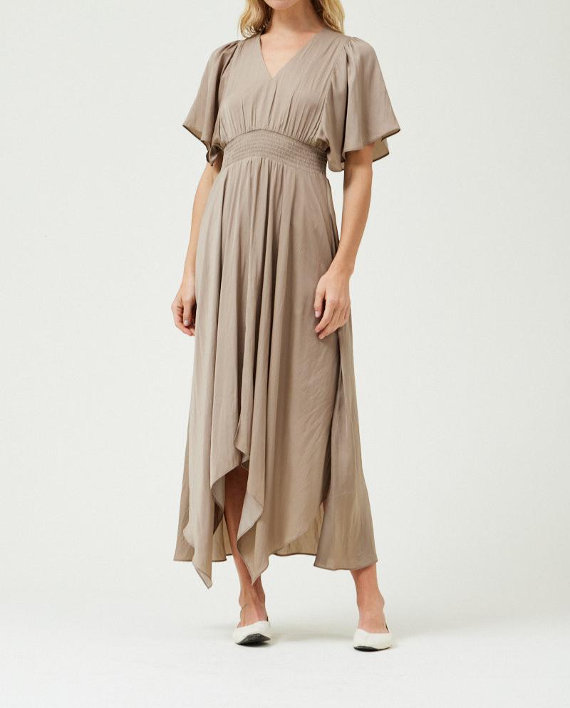 Unbalanced Skirt Maxi Dress