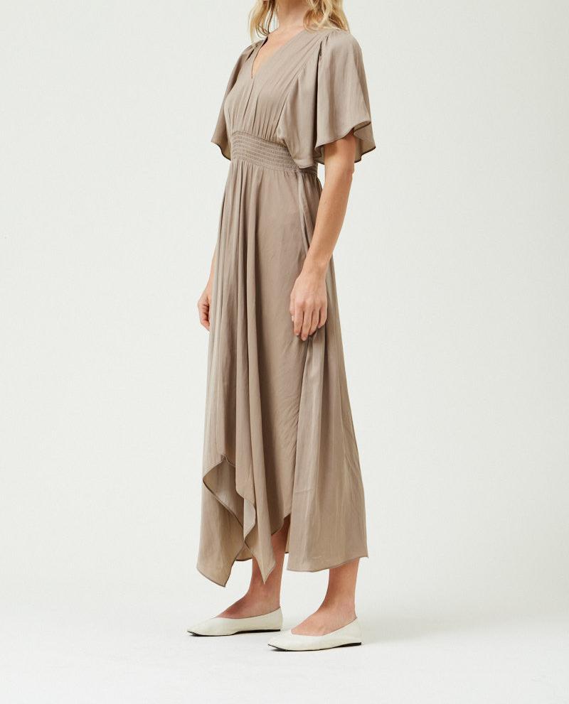 Unbalanced Skirt Maxi Dress