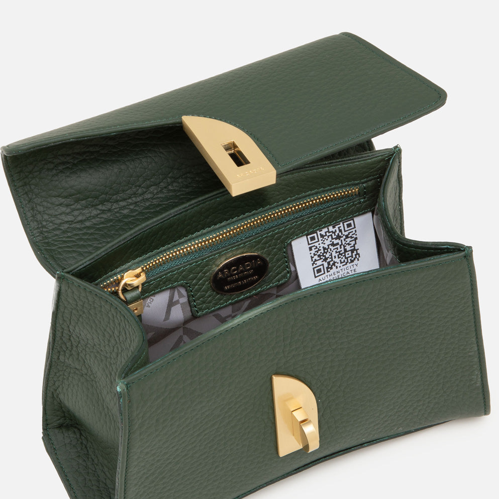 Green Arco Small Satchel Arcadia-BTK COLLECTIONS