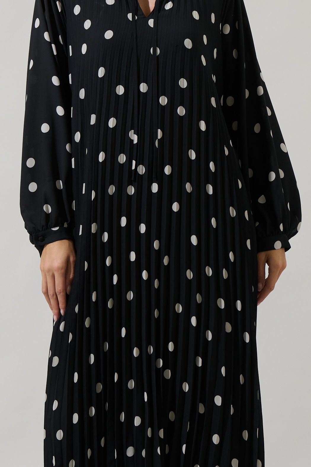 Kaline Polka Dot Marisa A-Line Midi Dress