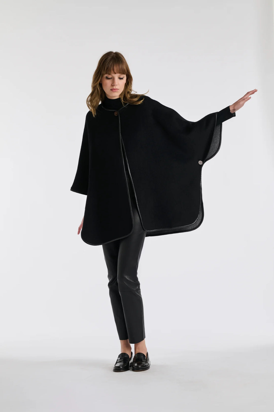 Reversible Wool Cape