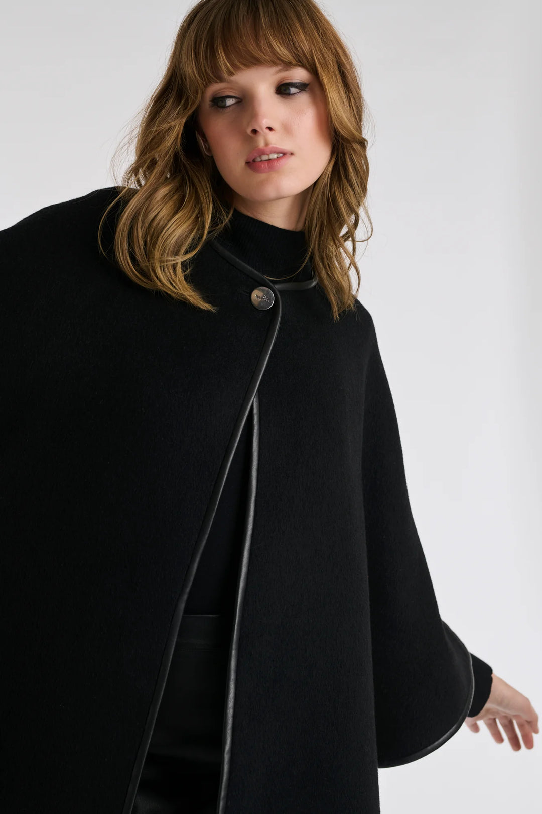 Reversible Wool Cape