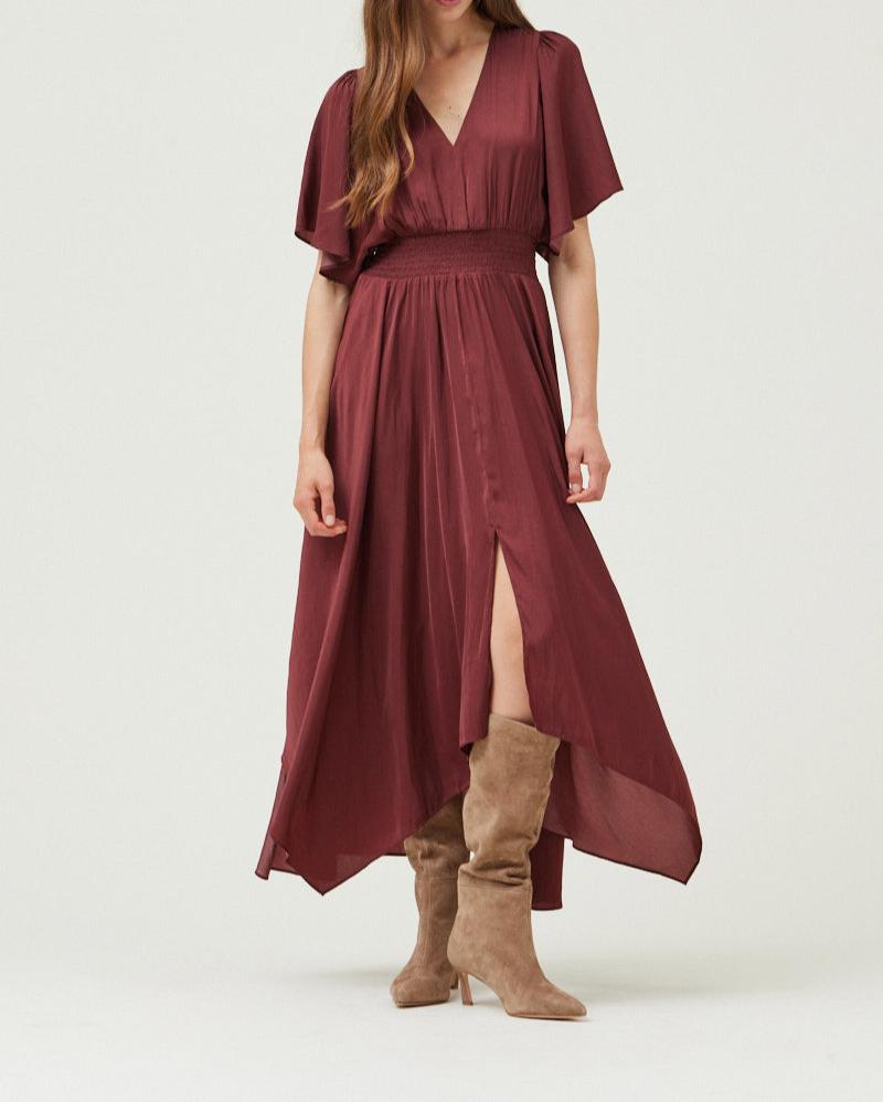 Unbalanced Skirt Maxi Dress