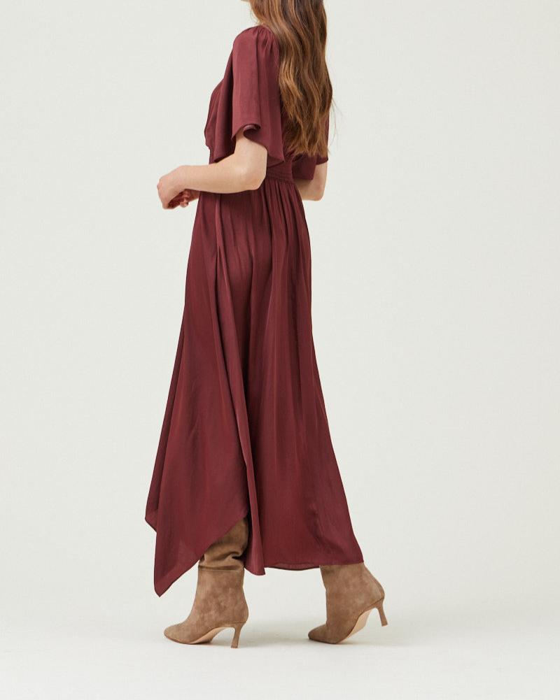 Unbalanced Skirt Maxi Dress