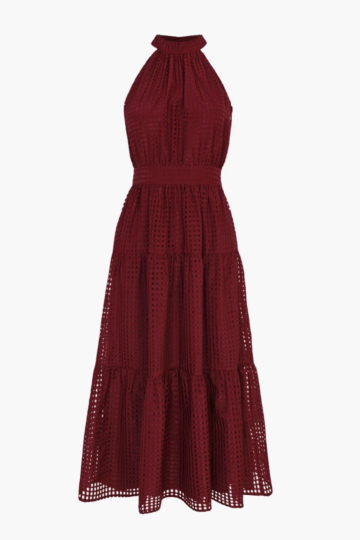 Angel Seersucker Halter Dress - BTK COLLECTIONS