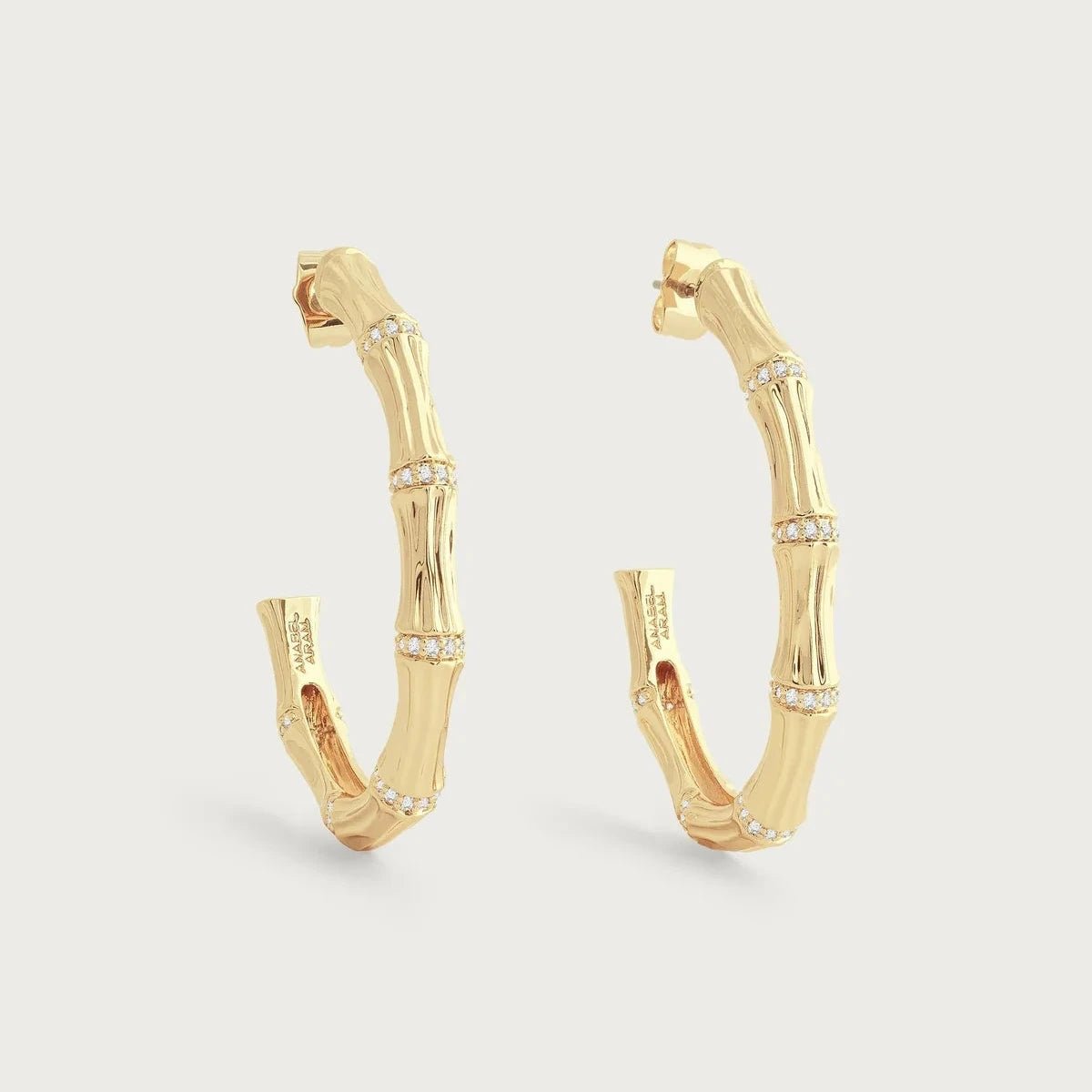 Bamboo Single Hoop Earrings - BTK COLLECTIONS