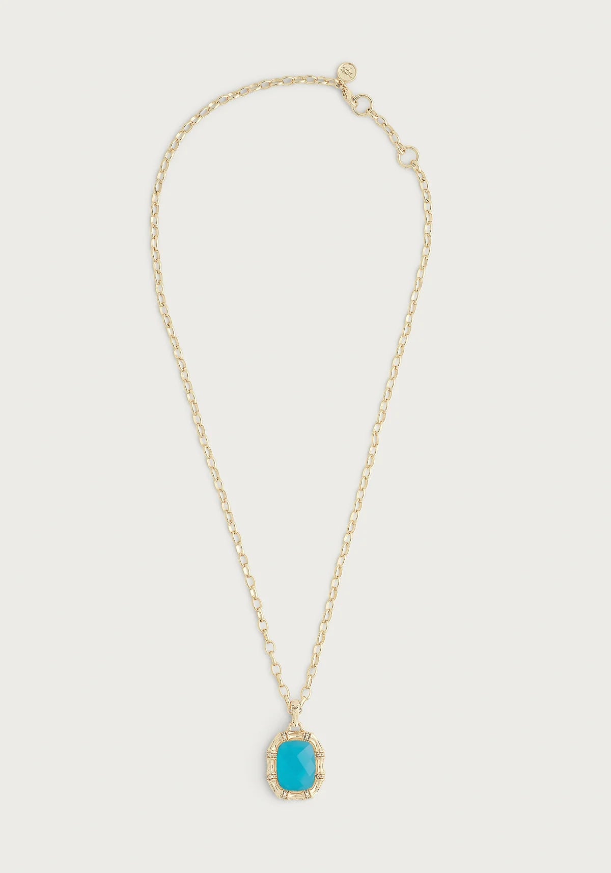 Bamboo With Stone Pendant Necklace - Gemstones - BTK COLLECTIONS