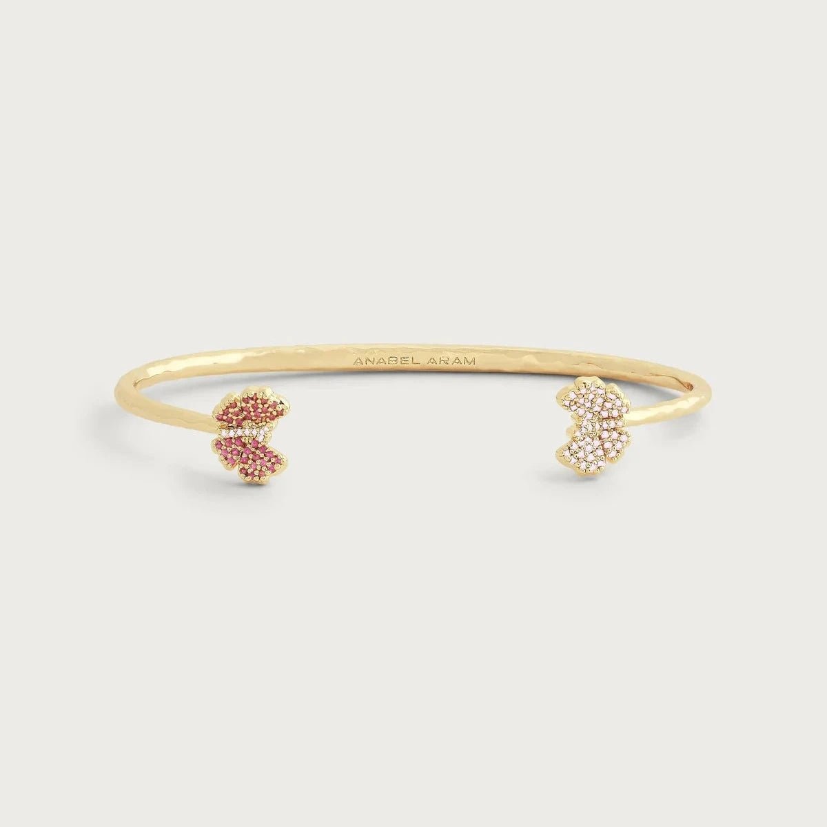 Butterfly Pink Pavé Bangle - BTK COLLECTIONS