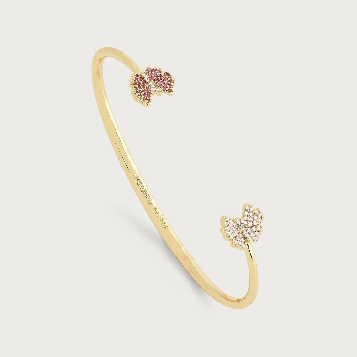 Butterfly Pink Pavé Bangle - BTK COLLECTIONS