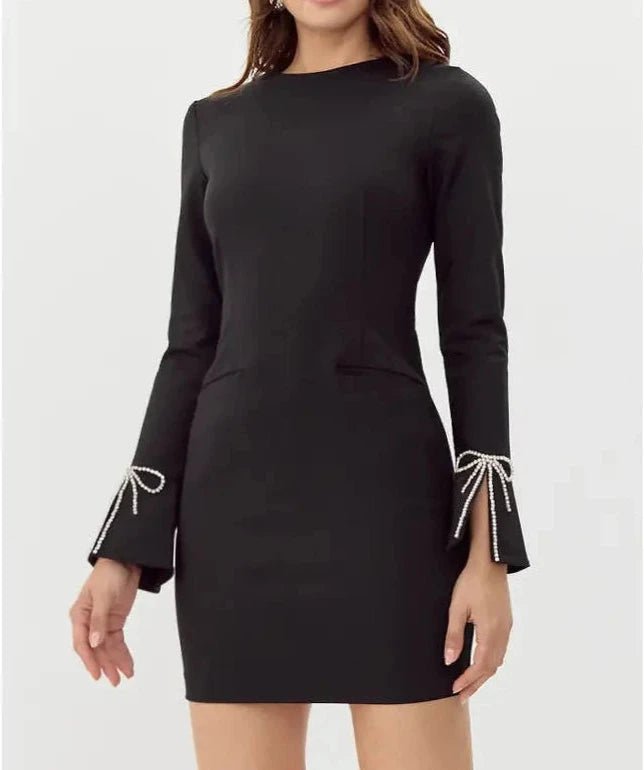 Carmelia Rhinestone Cuff Mini Dress - BTK COLLECTIONS