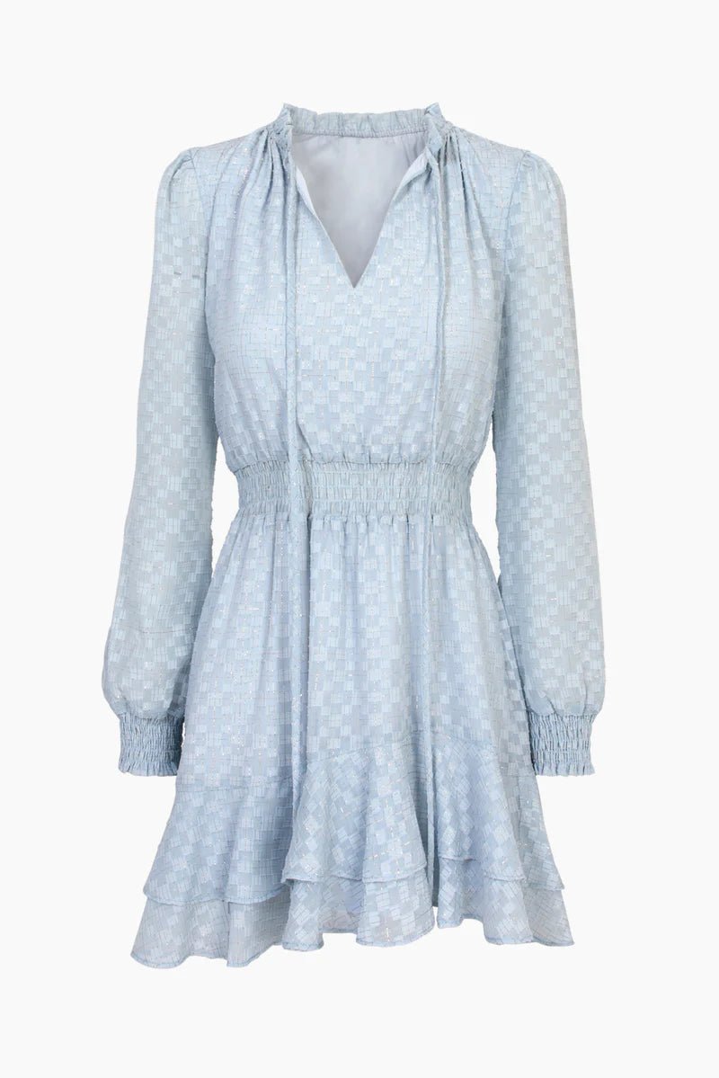 Debbie Ruffle Sleeve Smocked Mini Dress - BTK COLLECTIONS