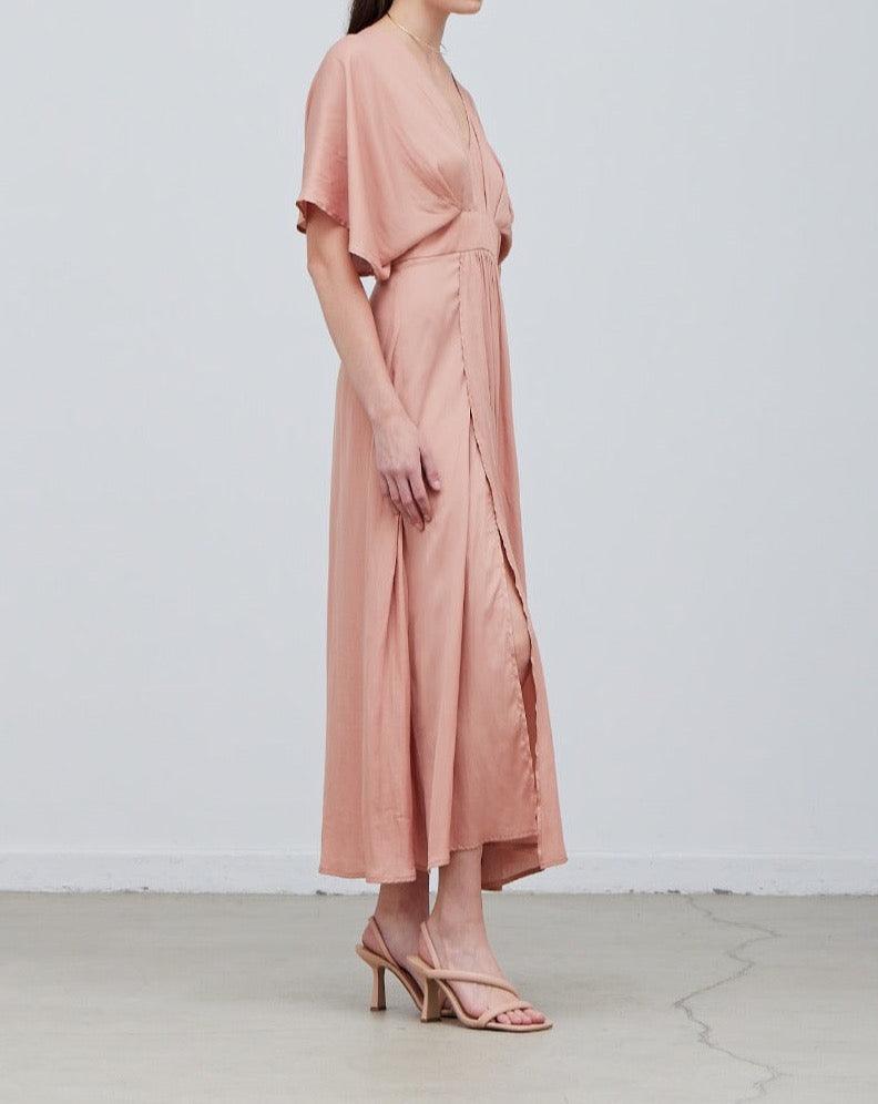 Kimono Sleeve Maxi Dress - BTK COLLECTION