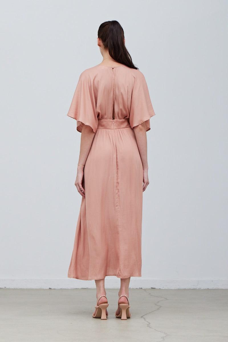 Kimono Sleeve Maxi Dress - BTK COLLECTION