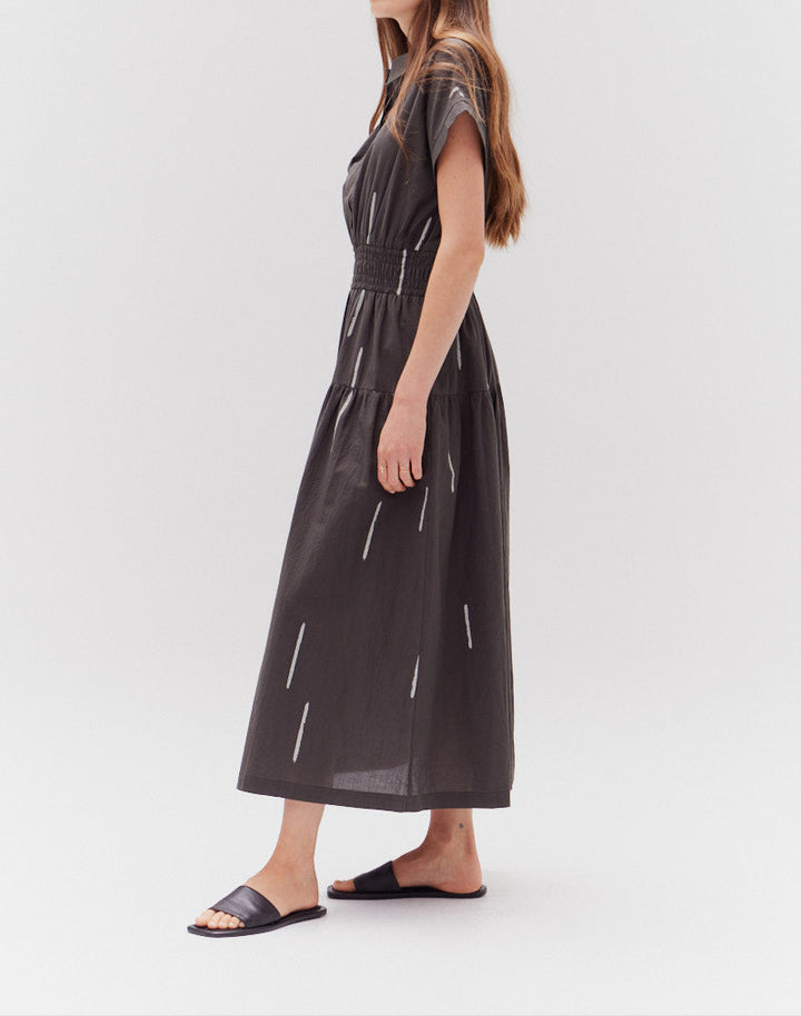 COTTON PRINT SHIRT DRESS