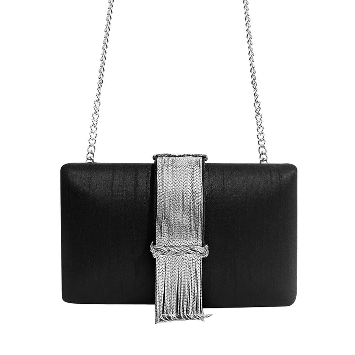 Midnight Fringe Clutch - BTK COLLECTIONS