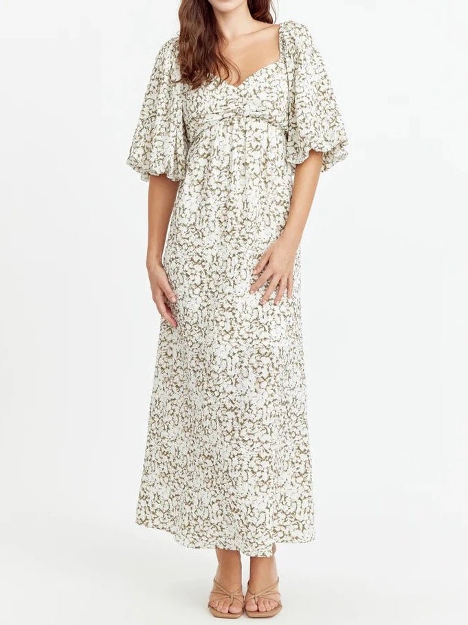 Neli Textured Midi Dress - BTK COLLECTIONS