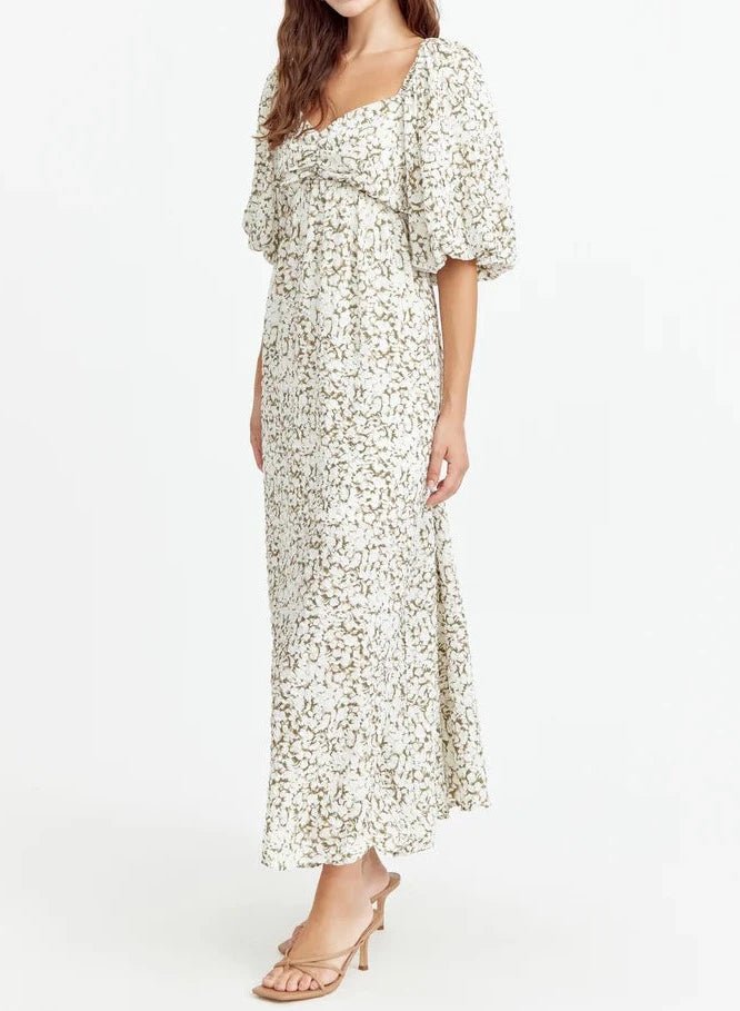 Neli Textured Midi Dress - BTK COLLECTIONS