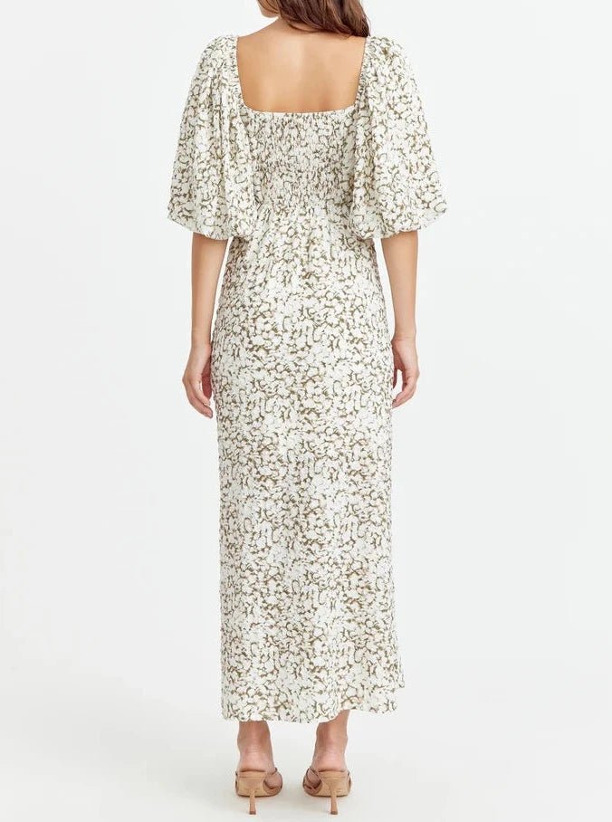 Neli Textured Midi Dress - BTK COLLECTIONS