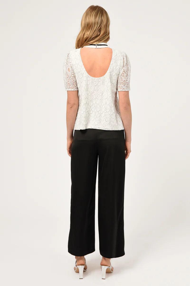 Nelli Puff Sleeve Lace Top - BTK COLLECTIONS