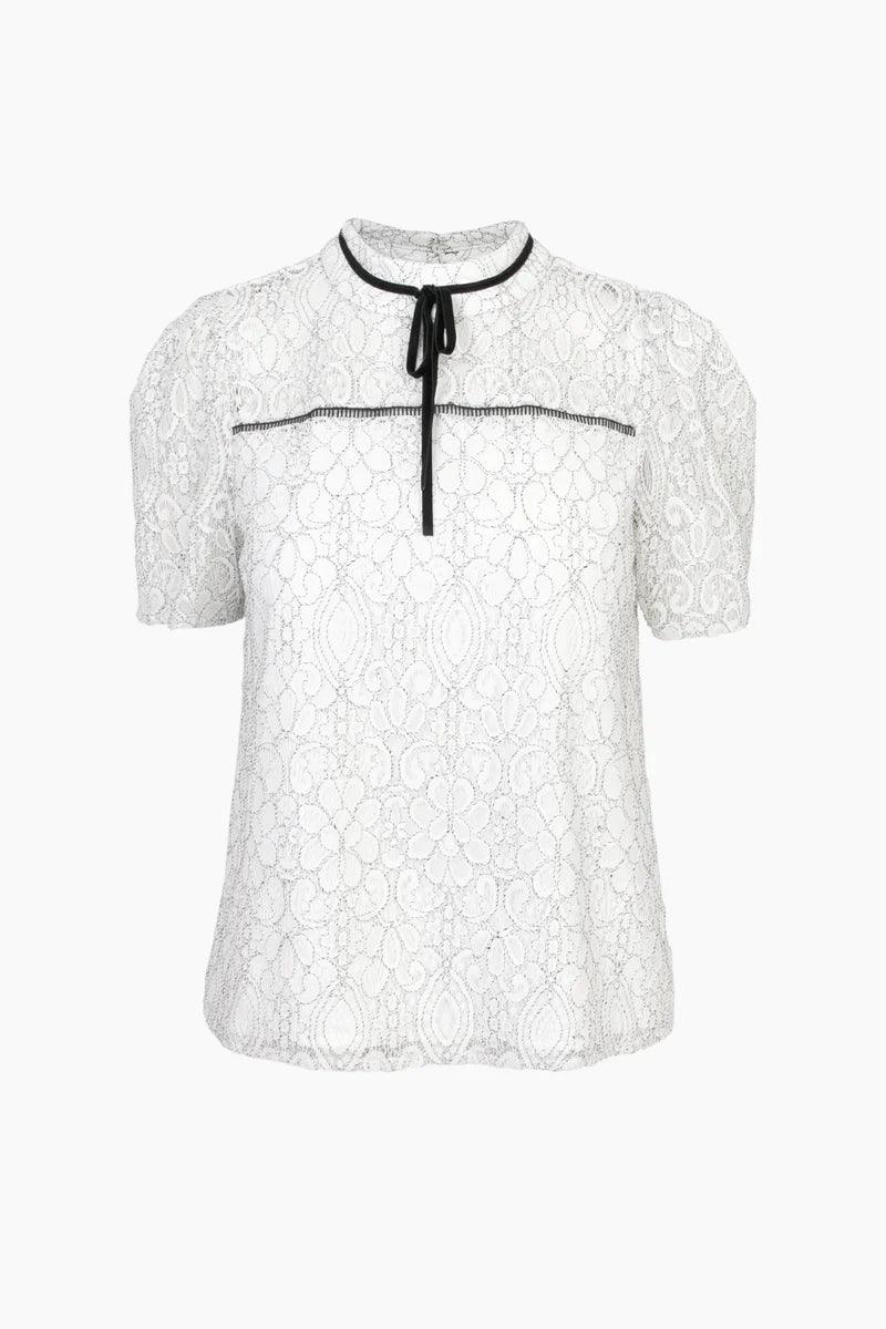 Nelli Puff Sleeve Lace Top - BTK COLLECTIONS