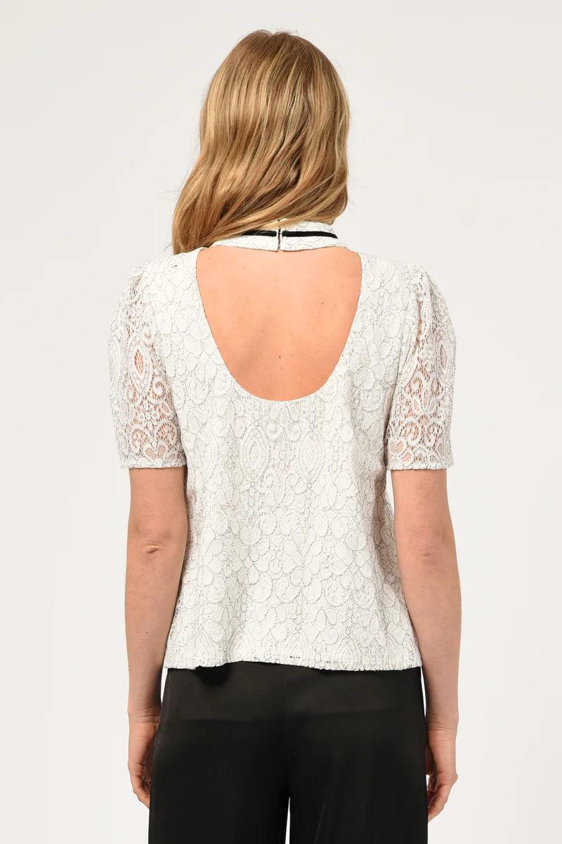 Nelli Puff Sleeve Lace Top - BTK COLLECTIONS