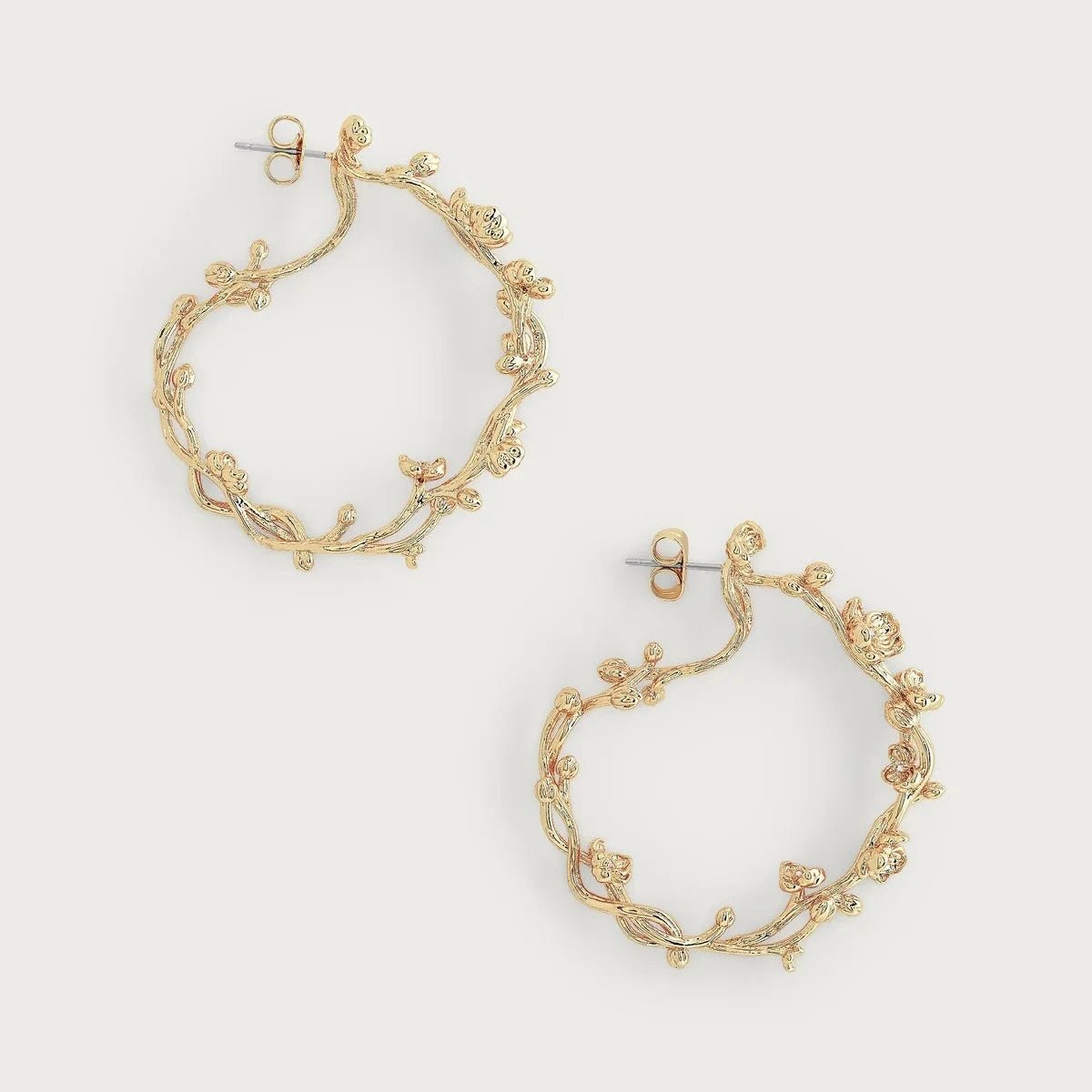 Orchid Hoop Earrings - BTK COLLECTIONS