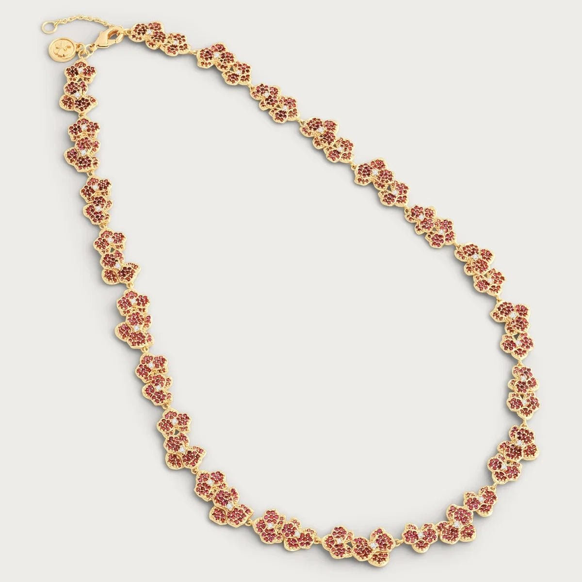 Orchid Pink Pavé Necklace - BTK COLLECTIONS