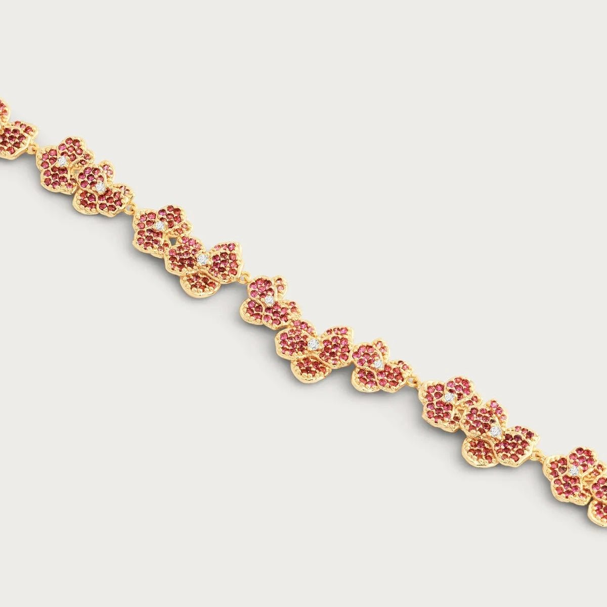 Orchid Pink Pavé Necklace - BTK COLLECTIONS