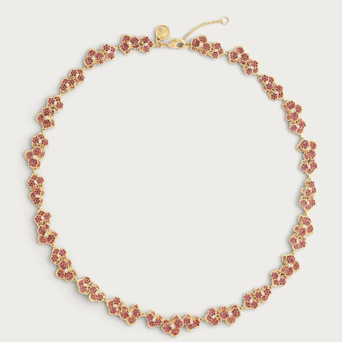 Orchid Pink Pavé Necklace - BTK COLLECTIONS