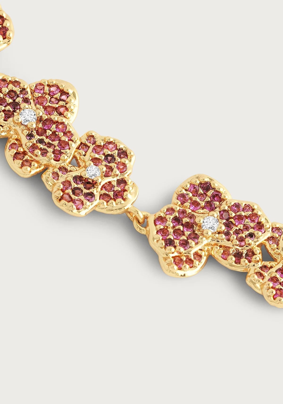 Orchid Pink Pavé Tennis Bracelet - BTK COLLECTIONS